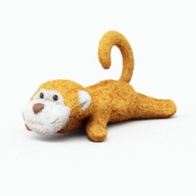 Stuffed Toy Monkey 3d model