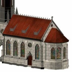 3D model kostela ve Stuttgartu