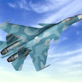 نموذج الطائرة المقاتلة Su-33 ثلاثي الأبعاد