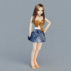 Summer Girl 3d model