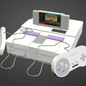 Super Nintendo 3D-Modell
