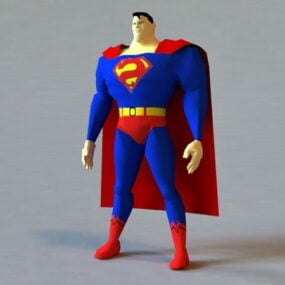 Kreslený 3D model Supermana