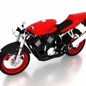 Suzuki Bandit Motorcycle 3d model