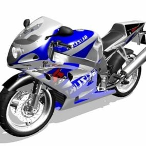 सुजुकी Gsr750 स्पोर्ट्स मोटरसाइकिल 3डी मॉडल