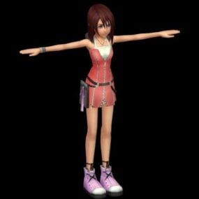 Sweet Schoolgirl Uniform Character 3d model