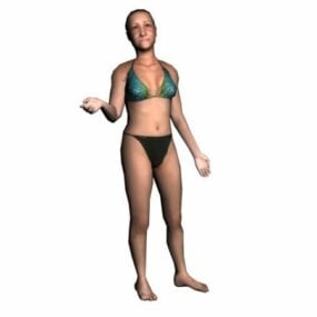 Character Swimsuit Woman 3d model