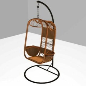 3д модель кресла-качалки