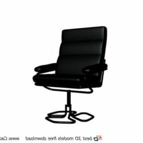 Swivel Leather Office Chair Furniture 3d model