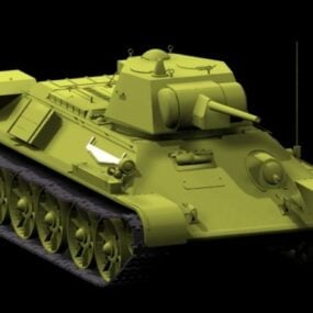 نموذج ثلاثي الأبعاد للدبابة المتوسطة T-34