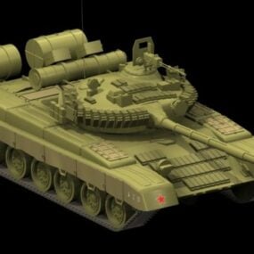 T-80 Main Battle Tank 3d model
