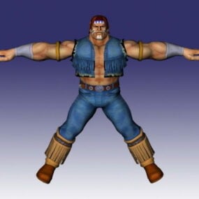 T. Hawk In Super Street Fighter דגם תלת מימד