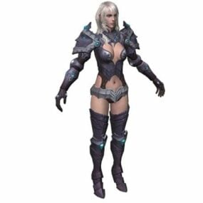 Tera Female Warrior Character 3d model