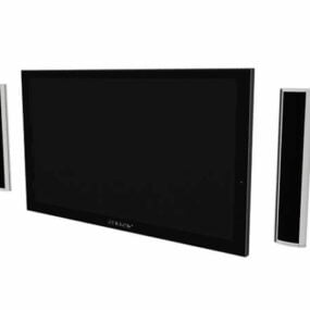 Tv With Speakers 3d model