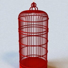 Tall Decorative Bird Cage 3d model