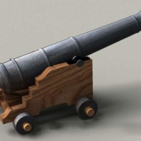 Tall Ship Cannon 3d model