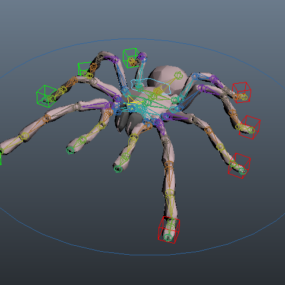 狼蛛蜘蛛钻机3d模型
