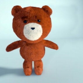 ตุ๊กตาหมีเท็ดดี้โมเดล 3 มิติ