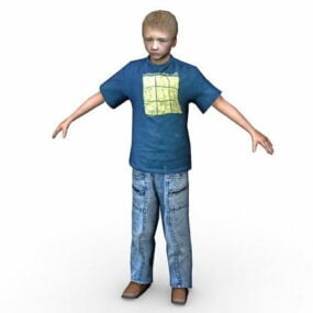 3d модель хлопчика-підлітка