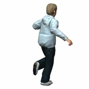 Personnage Teenage Boy Running modèle 3D