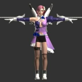 Modelo 3D do personagem Tekken Alisa