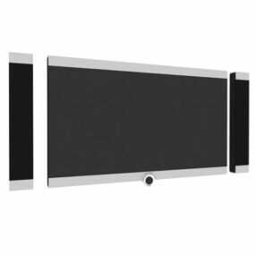 Television With Speakers 3d model