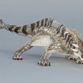 Modello 3d del dinosauro Telmatosaurus