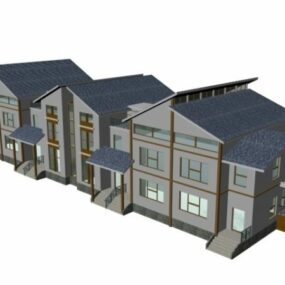 테라스 하우스 3d 모델