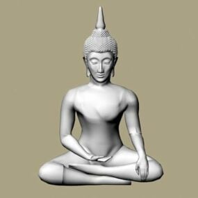 Estatua de Buda tailandés modelo 3d