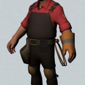 Ingenjören – Team Fortress Character 3d-modell