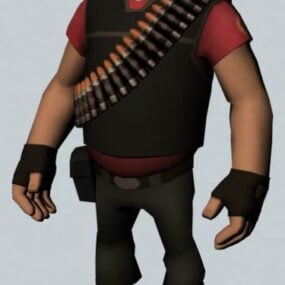 Пулеметчик - 3д модель персонажа Team Fortress