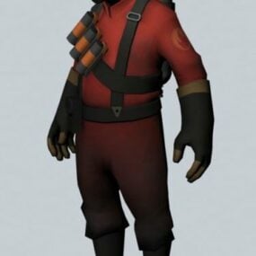 The Pyro – Team Fortress Character 3d model
