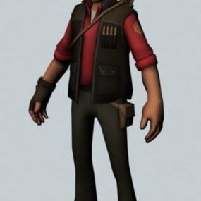 The Sniper – Team Fortress Character 3d-modell
