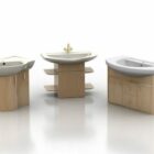 Tre tipi di lavabo in legno