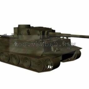 Char lourd allemand Tiger Ausf modèle 3D