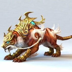 Tiger Mythical Creature 3d-modell