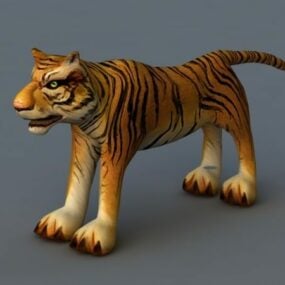 Τίγρη Rigged μοντέλο 3d