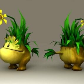 Tiny Grass Monster 3d model