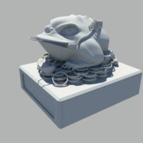 Toad Statue 3d model