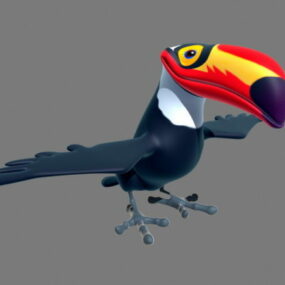 动物秃鹰鸟3d模型