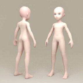 Toddler Boy Nude 3d model