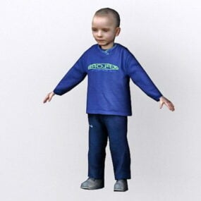 Toddler Boy 3d model