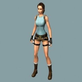 Tomb Raider Lara Croft Karakter 3D-model