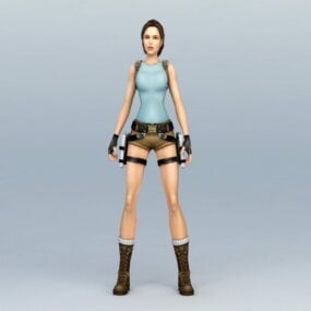 Model 3d Karakter Tomb Raider Lara Croft