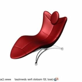Krzesło wypoczynkowe w kształcie języka Model 3D