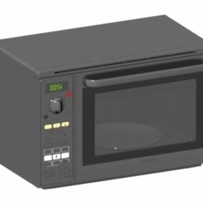 Touch Control Microwave Oven 3d model