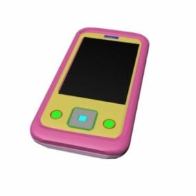 Modello 3d del telefono cellulare touch screen
