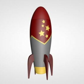 3д модель игрушечной ракеты