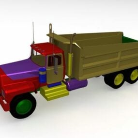 Mô hình xe tải tự đổ đồ chơi 3d