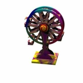 Toy Ferris Wheel 3d model