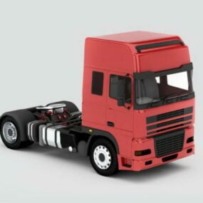 Model 3D Truk Traktor